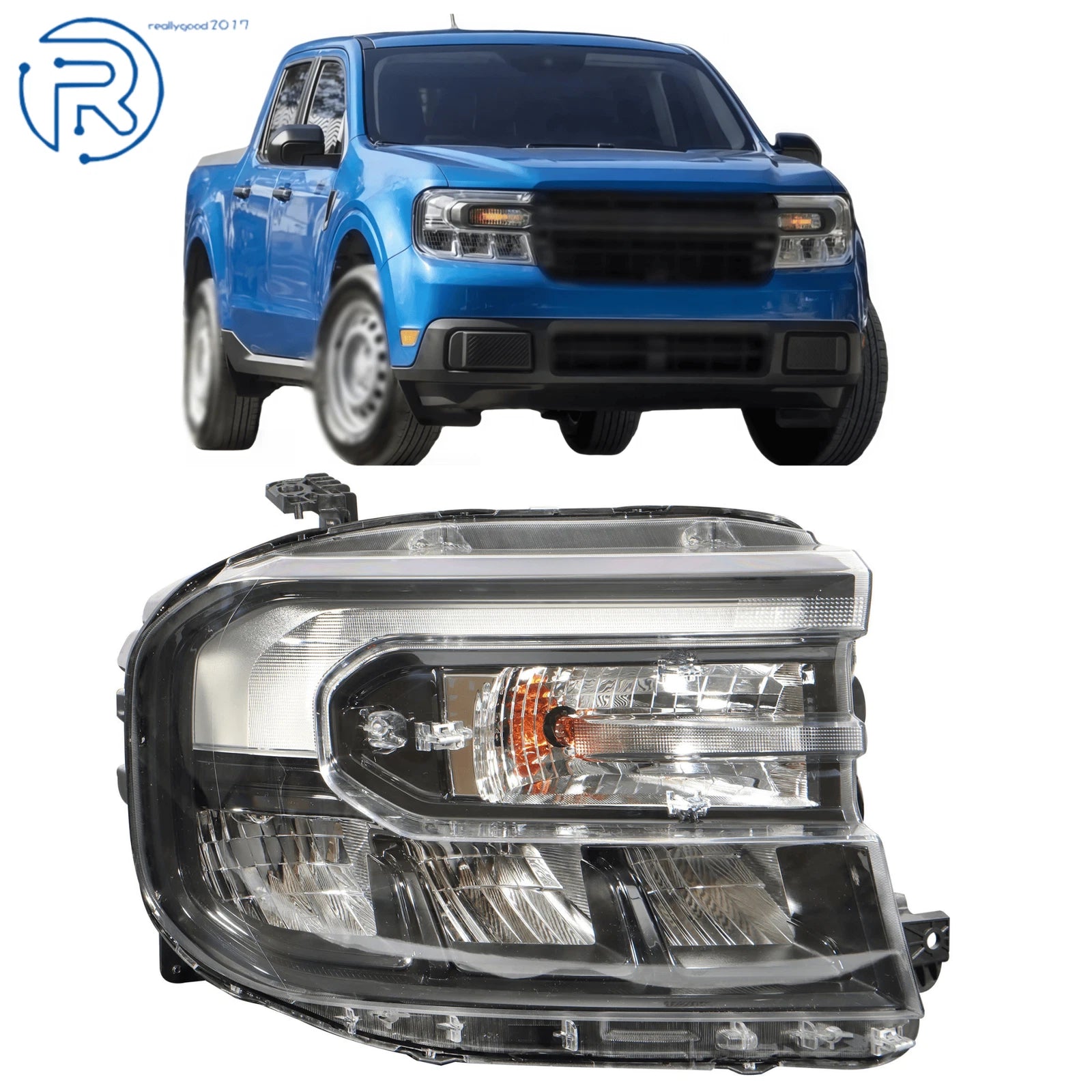 Right Side LED DRL Headlight for Ford Maverick (2022–2024)