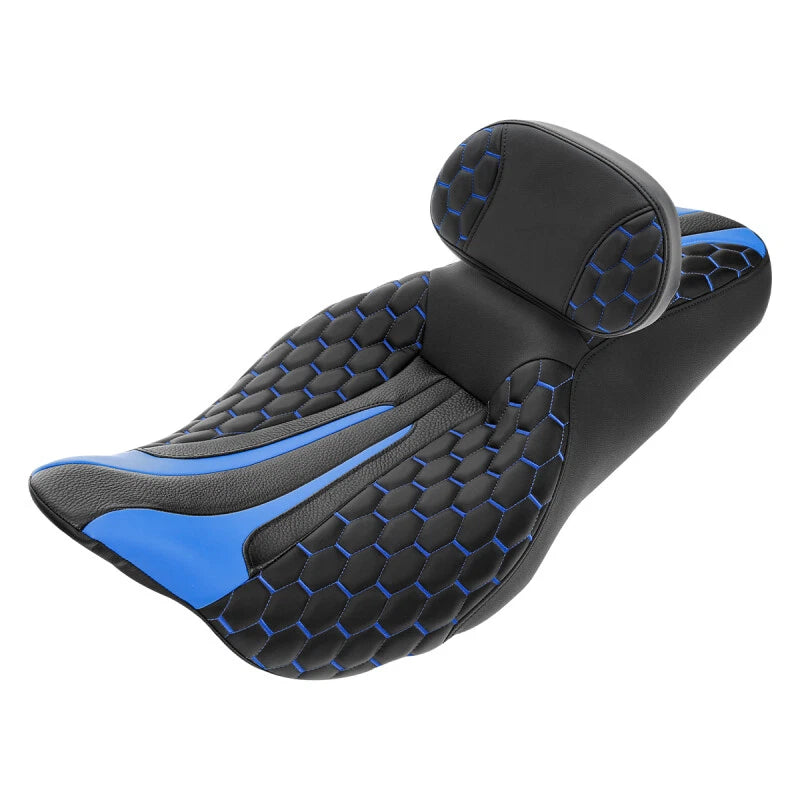 Driver Passenger Seat & Rider Pad for Harley Electra Street Road Glide (2009–2023)