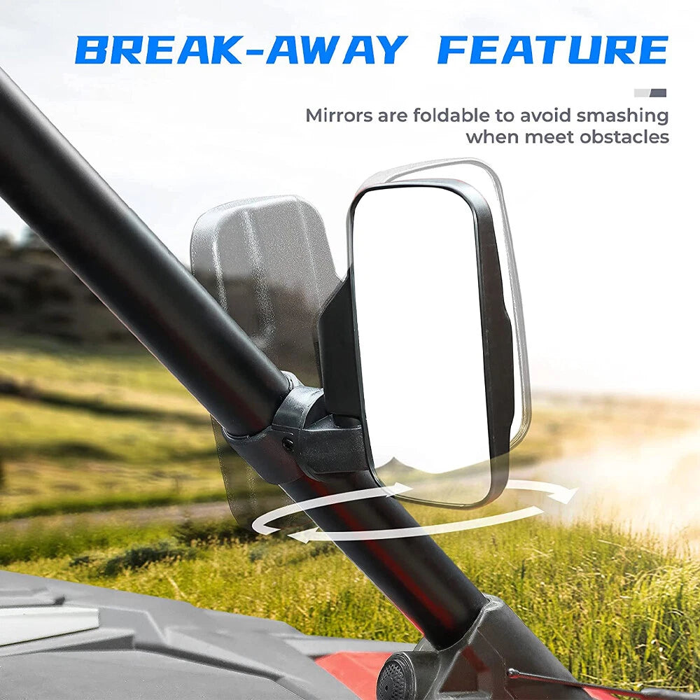 Rear Mirror Set for RZR (1.75" 2" Roll Cage)