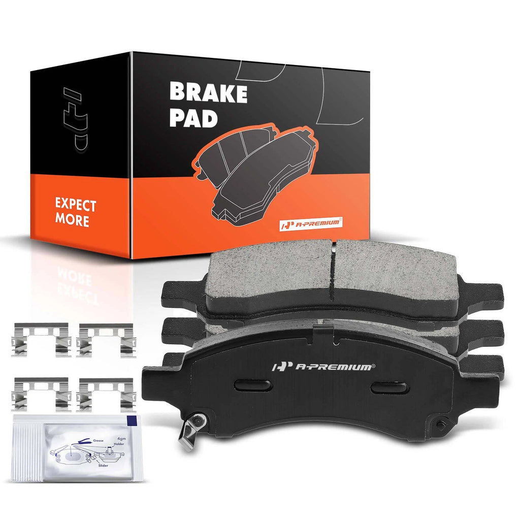 Set of 4 Front Ceramic Brake Pads for Chevy Traverse (2009–2017) GMC Acadia (2007–2016)
