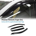 Set of 4 Window Deflectors for Hyundai Elantra (2021) - Black Vent Visors
