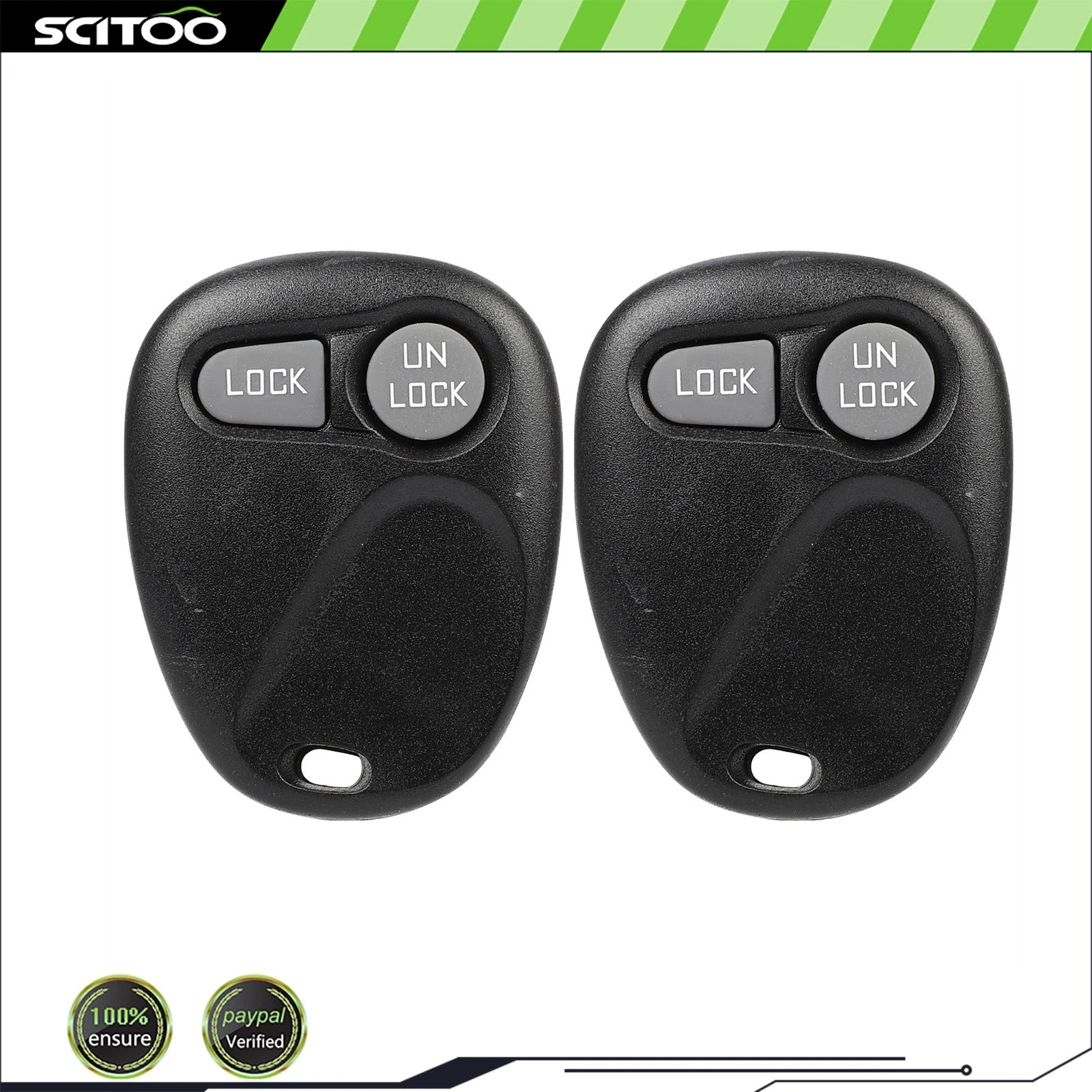 2Pcs Remote Key Fob for Chevrolet Tahoe (1996–2000) ABO1502T