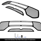 Stainless Steel Black Mesh Grille Insert for Ram 1500 TRX (2021-2024)