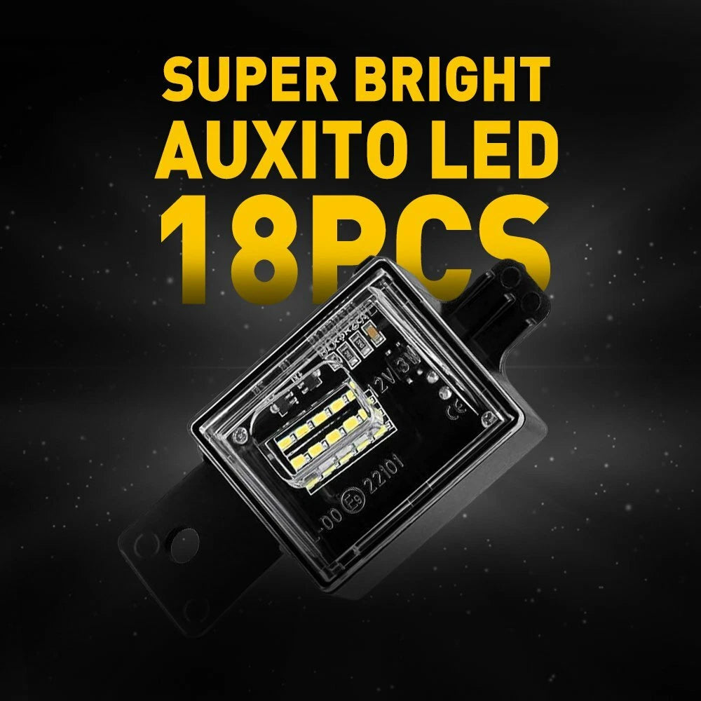 Full LED License Plate Light for Chevy Silverado GMC Sierra (2014–2023)