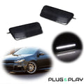 Set of 2 White LED Front Smoked Lens Side Marker Lights for Volkswagen MK6 Golf/GTI