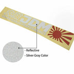 Rising Sun Logo Reflective Vinyl Sticker for JDM Car (OSAKA Kanjo)
