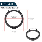 Set of 2 Speaker Spacer Rings for Honda Civic (2006–2011)