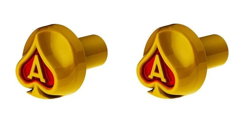 Electric Yellow Air Valve Knobs Screw-In Pair for Peterbilt Kenworth (2000–2025)