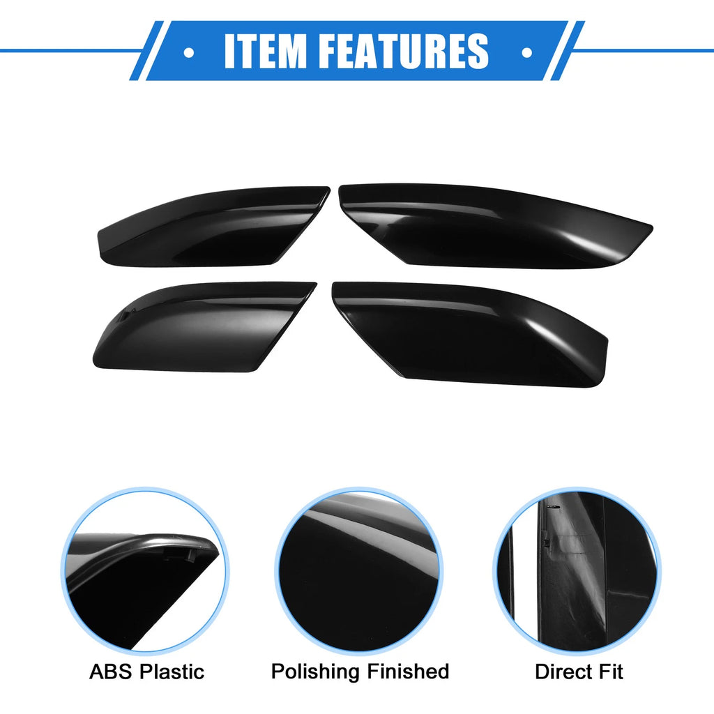 Set of 4 Roof Rack Side Rails End Cover for Toyota 4Runner (2003–2009) Black