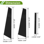6 Pcs Door Pillar Window Trim for BMW 7-Series (2017–2022) Black
