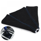 Suede Leather Gear Shift Knob Cover for Universal Fit