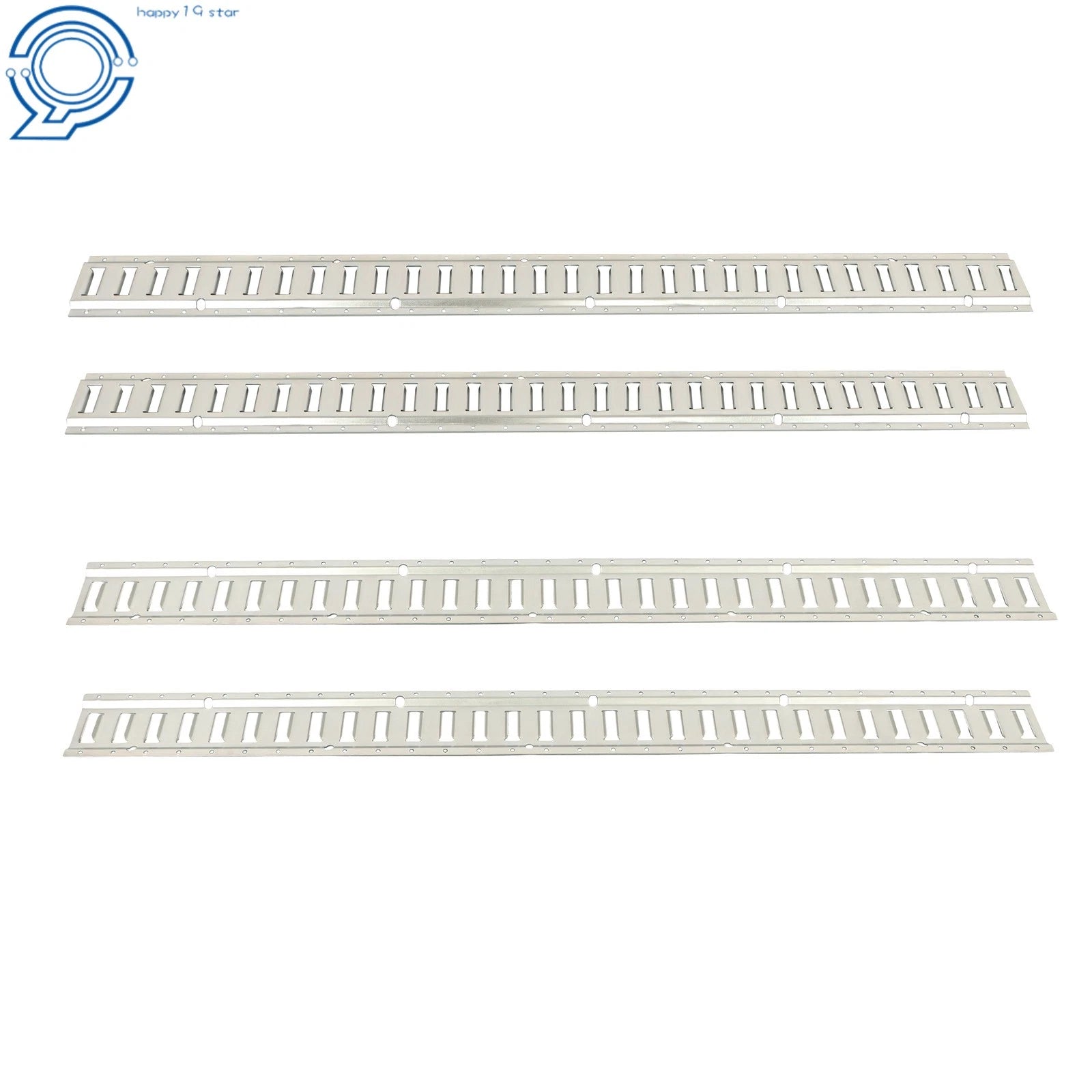 Set of 4 E Track Tie Down Rails for Truck Trailer Cargo Van 