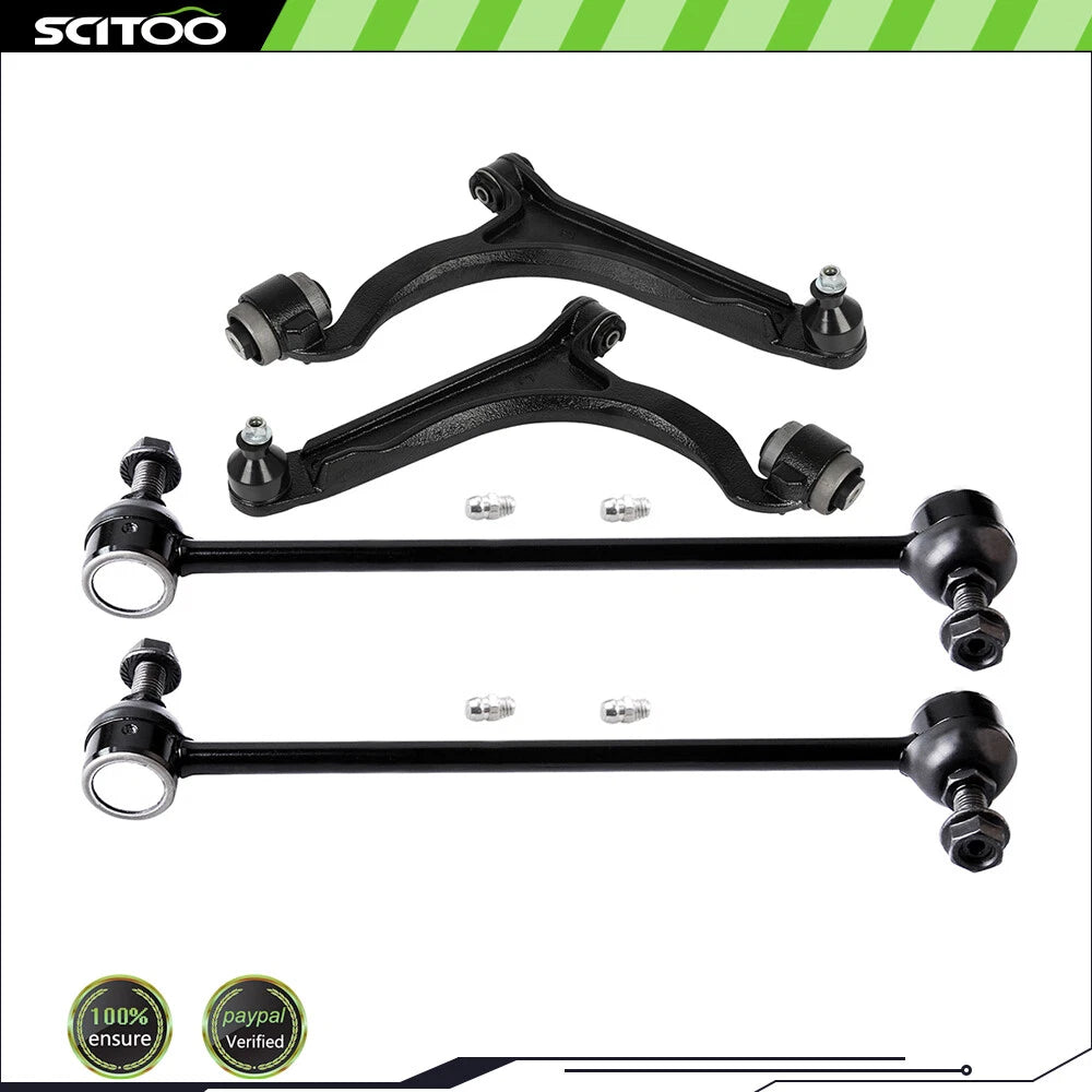 Set of 4 Front Lower Control Arm Ball Joint Sway Bar for Chrysler Pacifica (2004–2008)
