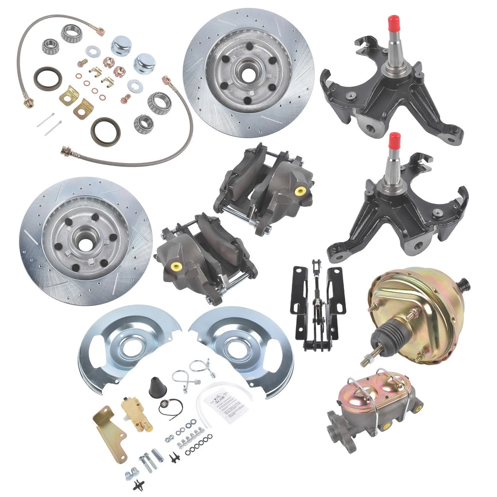 Front Power Disc Brake Conversion for Chevy C10 GMC 2WD Truck (Year Range)