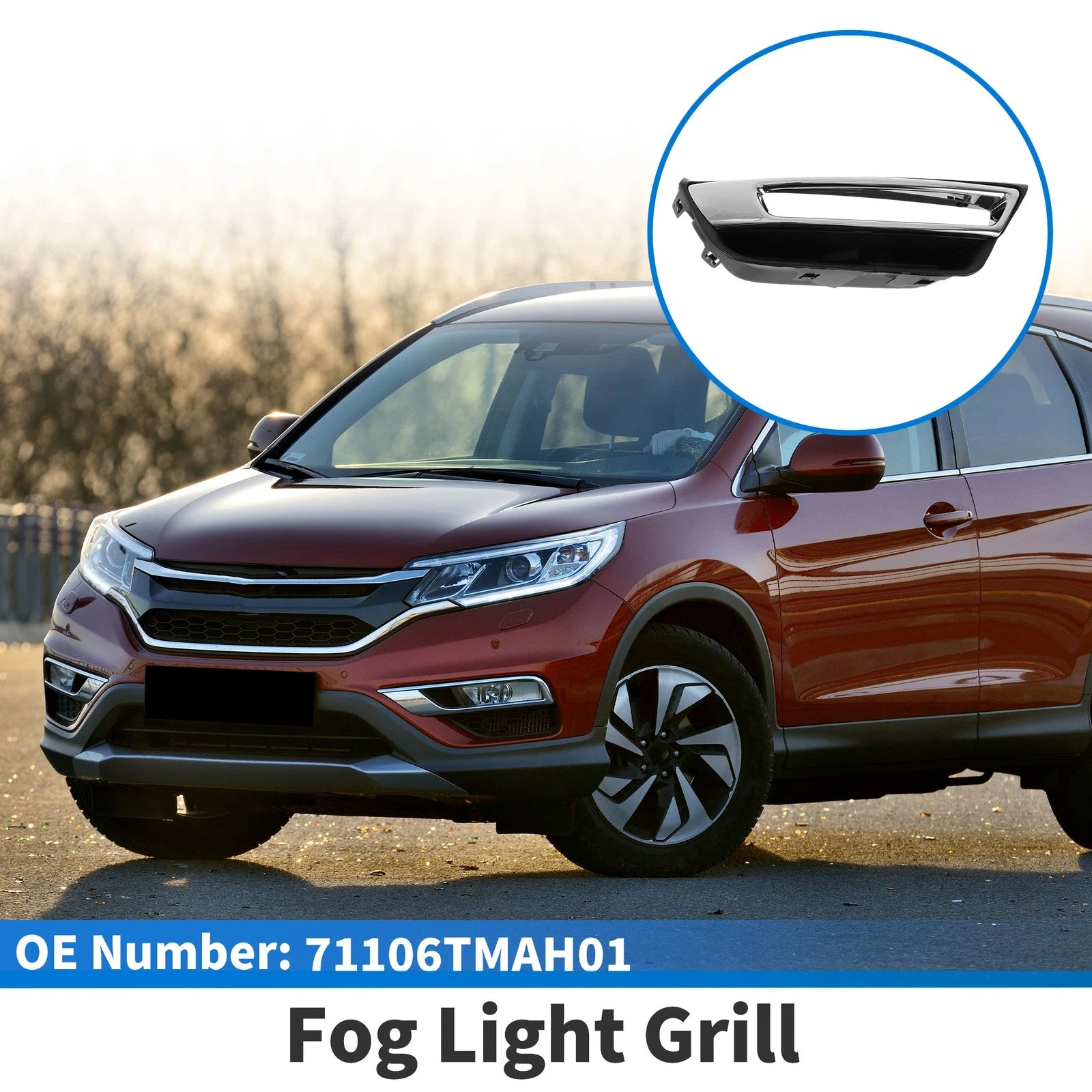Front Right Fog Light Grill No. 71106TMAH01 for Honda CR-V (2017–2020)