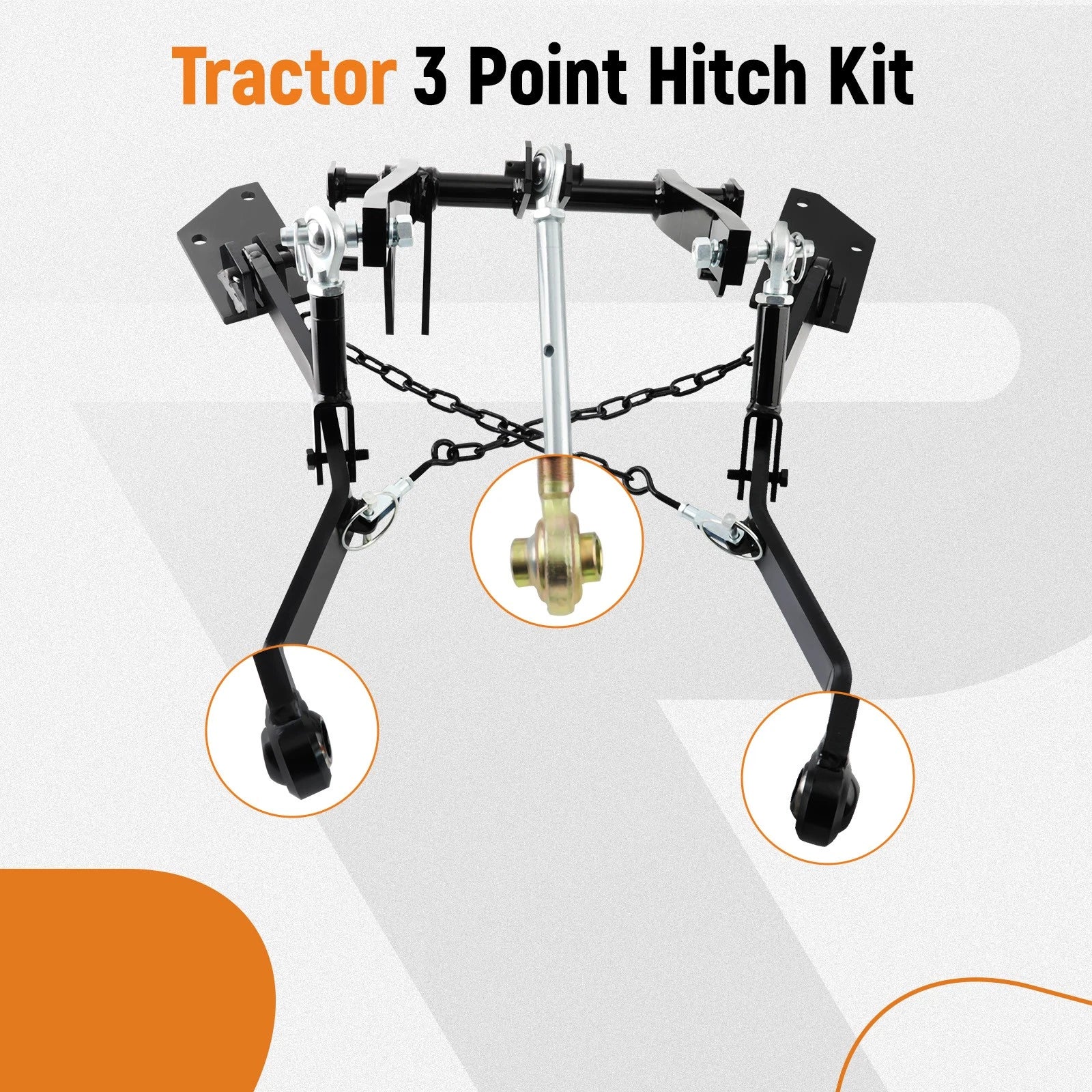 3 Point Trailer Hitch Hook for John Deere Tractor 318 322 330 332 420 430 (CAT 1)