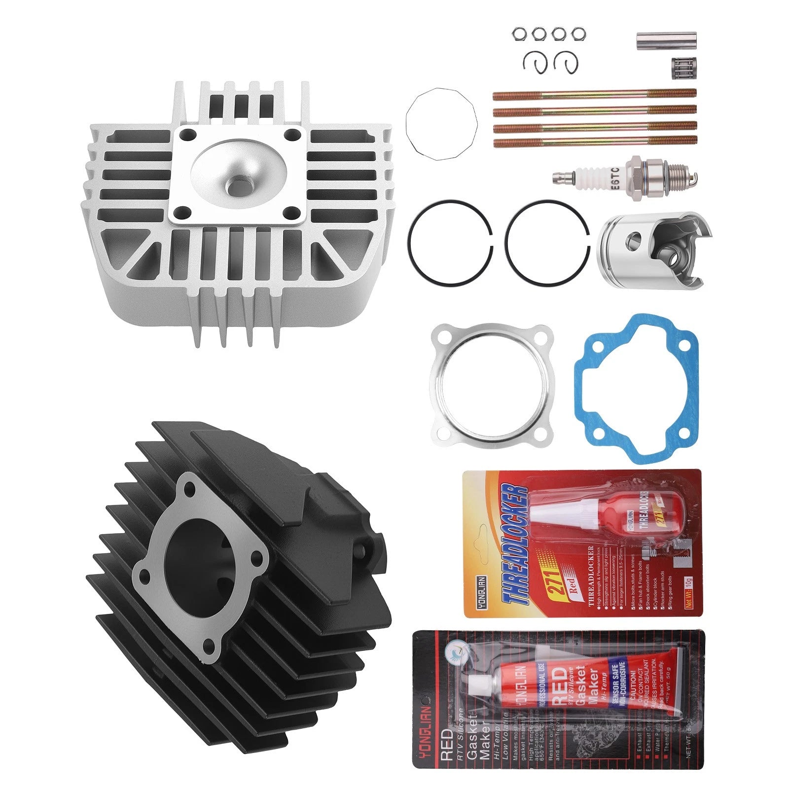 47mm Cylinder Gasket Piston Rings Top End Kit for Yamaha PW80 (1983–2006)