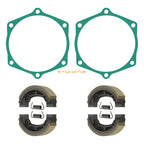 Set of 4 Brake Shoes w/ Springs for John Deere 650 670 Tractors