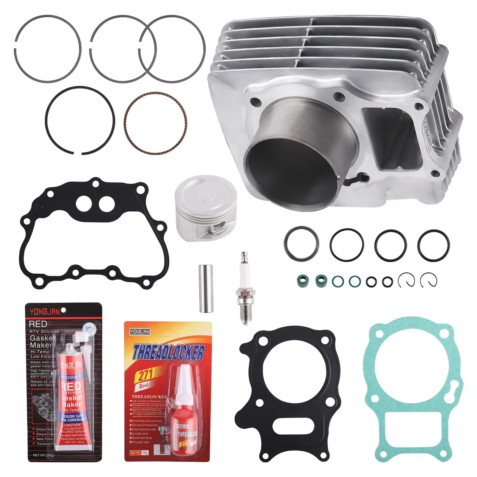 Cylinder Piston Top End Kit for Honda Recon TRX250, Sportrax TRX250EX (1997–2023)