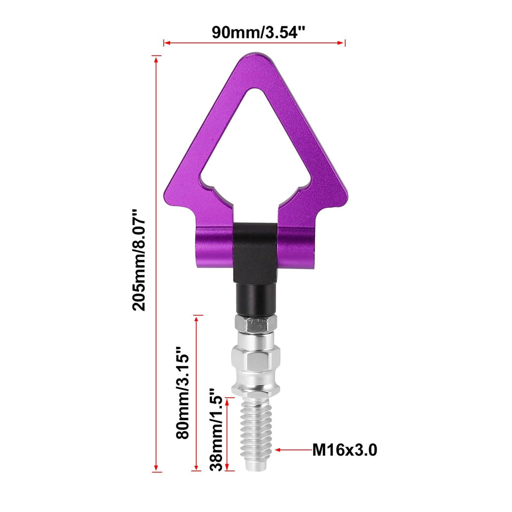 Tow Hook Triangle Ring for BMW 3 5 7 Series Z3 Z4 (Screw On, Purple)
