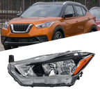 Left Headlight for Nissan Kicks (2018–2020) Chrome Halogen