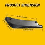 2X Rear Bumper Lip Diffuser Splitter for Universal Fit (Carbon Fiber)