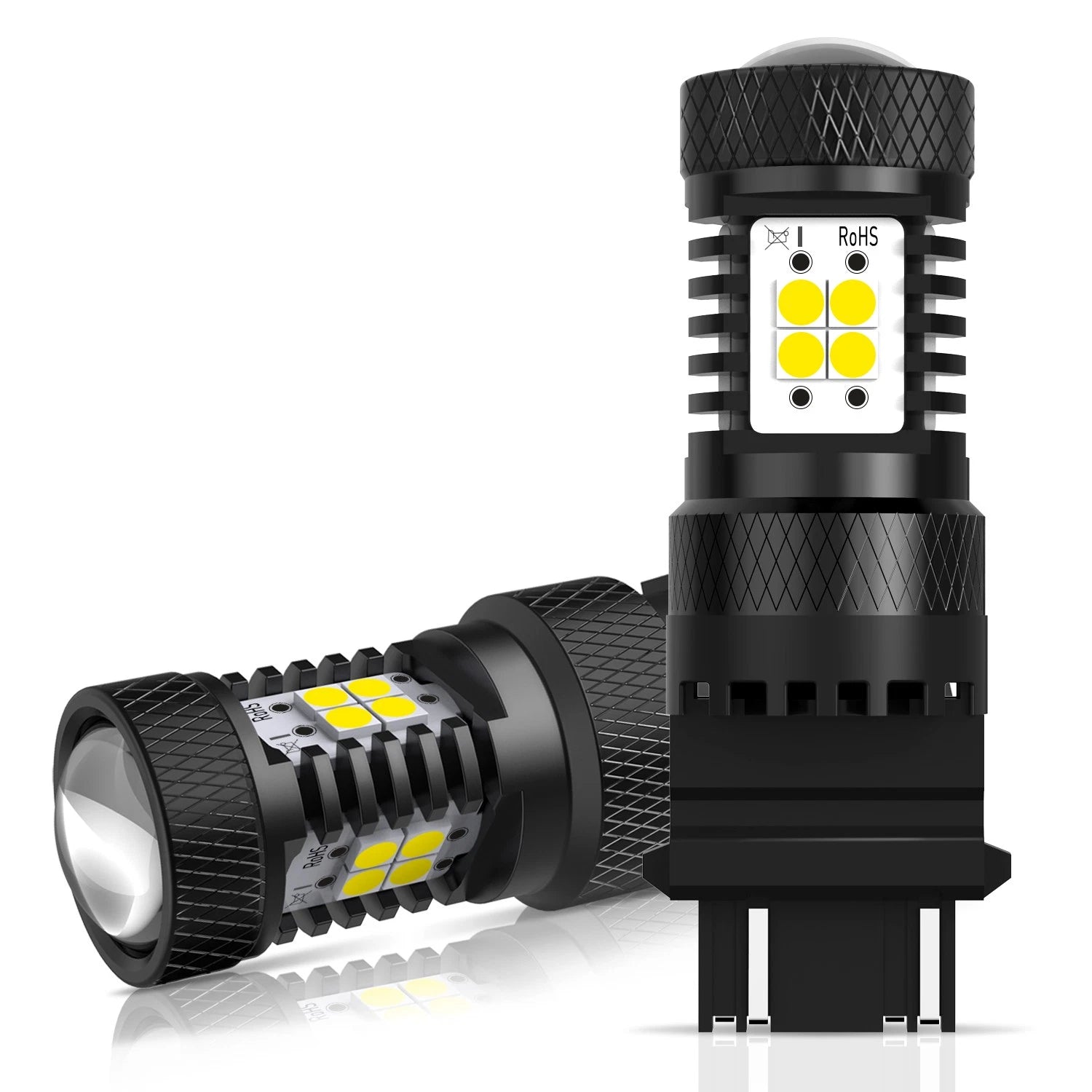 Set of 2 AUXITO 3157 3156 LED Reverse Backup Light Bulbs White 6000K