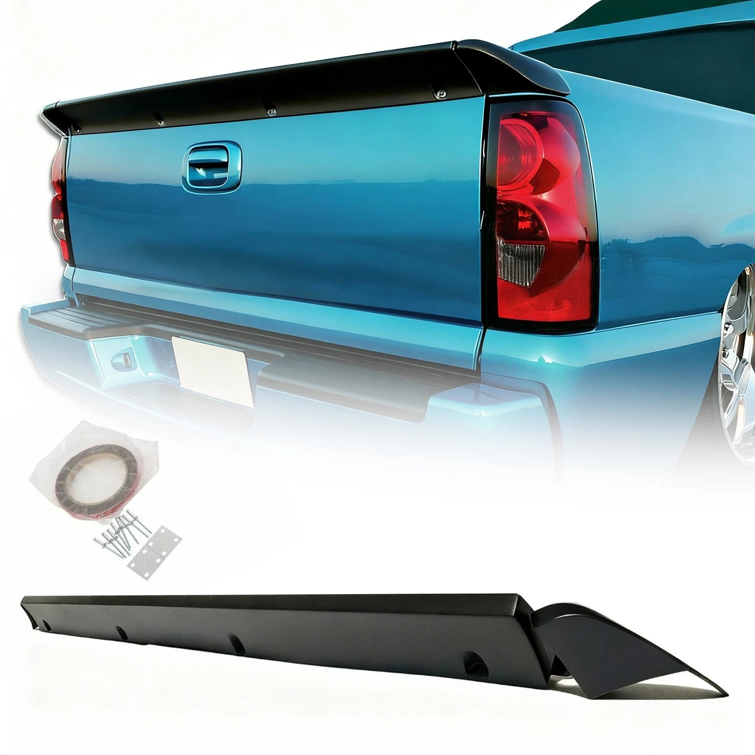 Tailgate Spoiler Wing for Chevy Silverado Sierra 1500 (1999–2006)