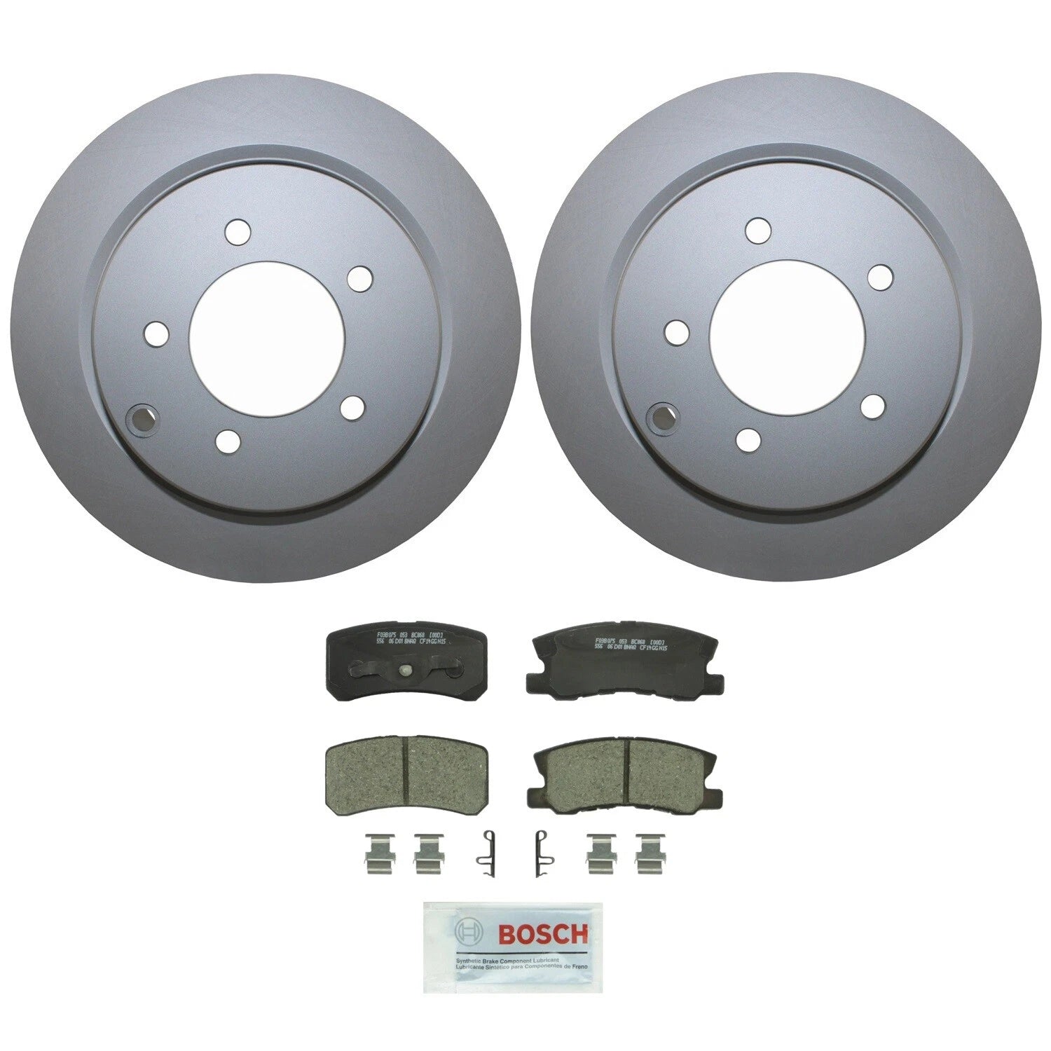 Rear Brake Kit 302mm Rotors Bosch Ceramic Pad for Chrysler Dodge Jeep