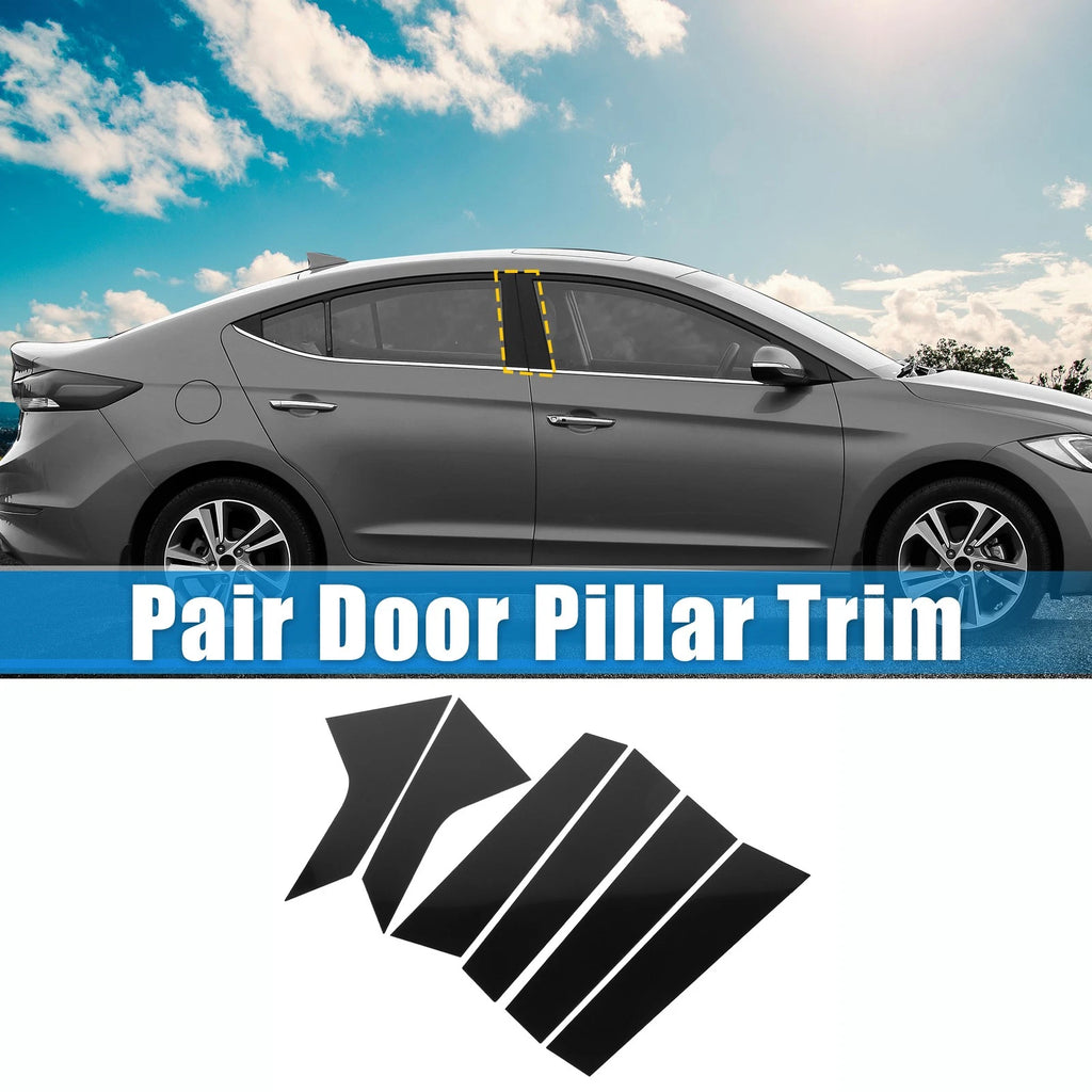 6Pcs Windshield B Pillar Trim for Hyundai Elantra (2021–2023)