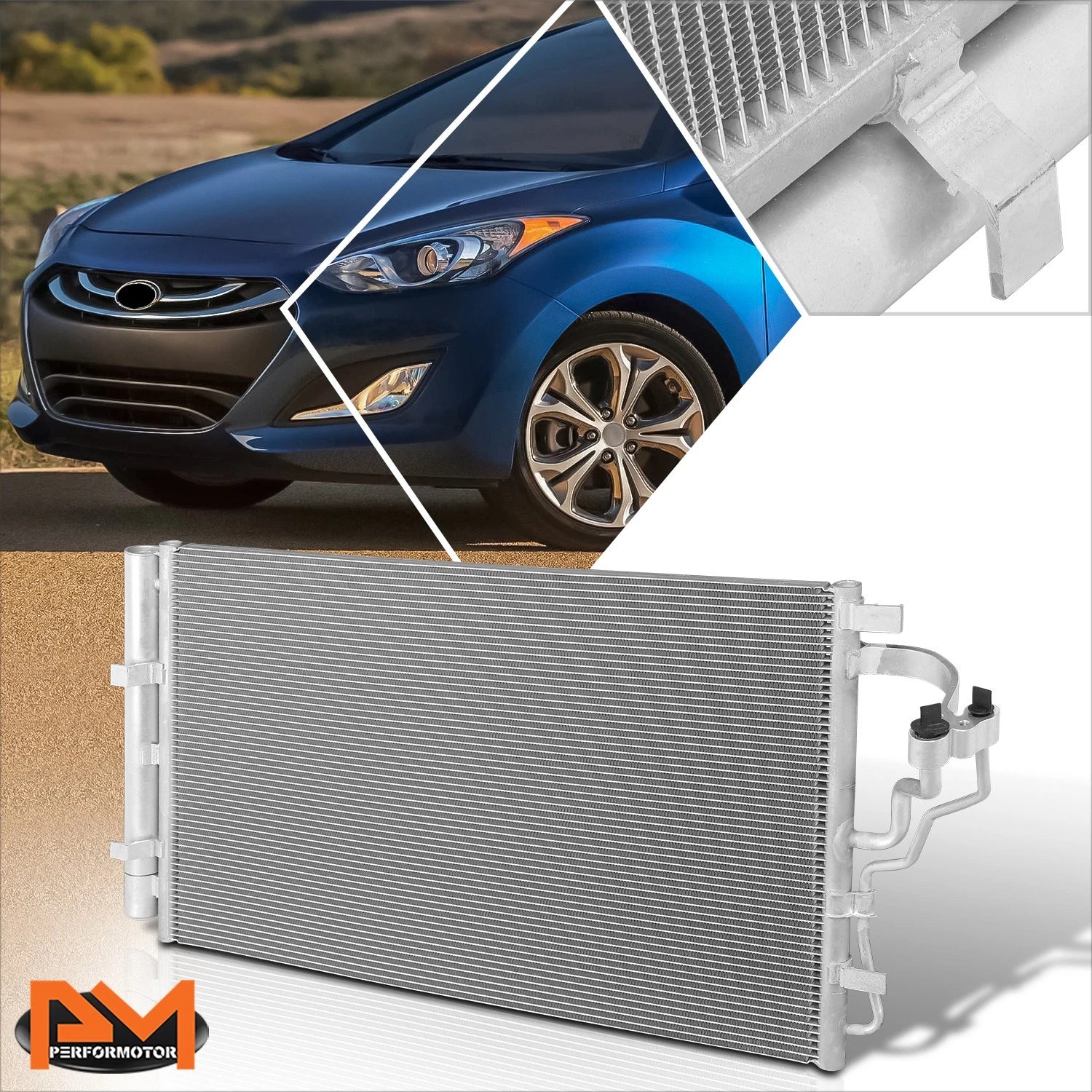A/C Condenser for Hyundai Elantra GT (2014–2015) Aluminum Core Replacement