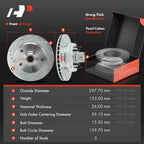 Front Drilled Brake Rotors & Ceramic Pads for Ford F-150 (1994–1996)