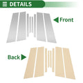 8 Pcs Door Pillar Window Trim for BMW X2 (2018-2024) Silver Tone