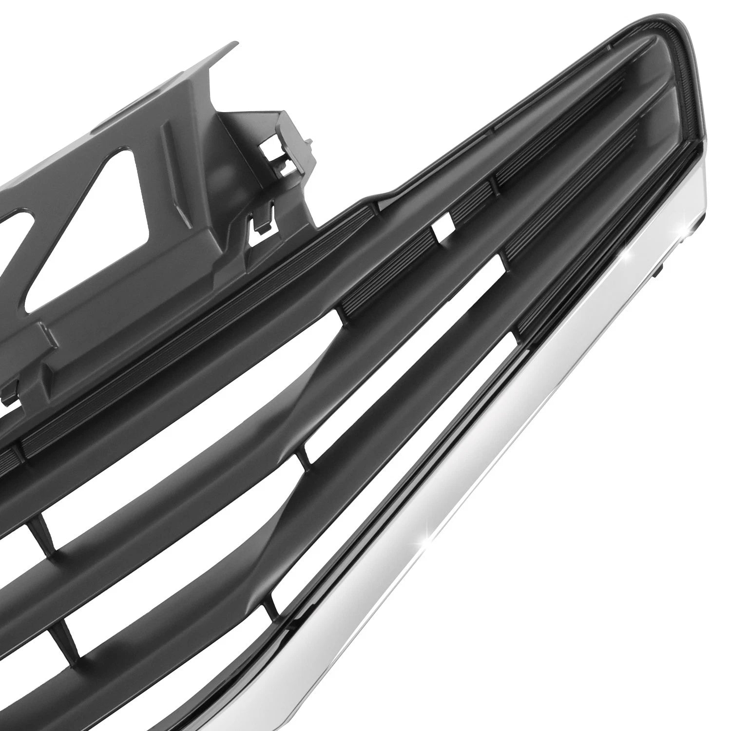 Upper Grille for Nissan Versa (2014–2016) - Horizontal Slats, Badge Slot