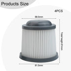 Set of 4 Vacuum Filters for PVF110 PHV1210 PV1020L PD11420L PHV1810 90552393