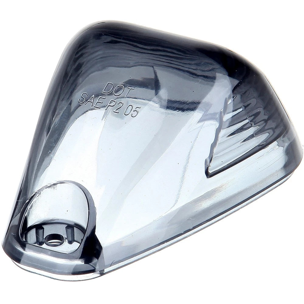 5x Smoke Lens Roof Cab Marker Lights + 5x White LED Bulb for Ford Pickup