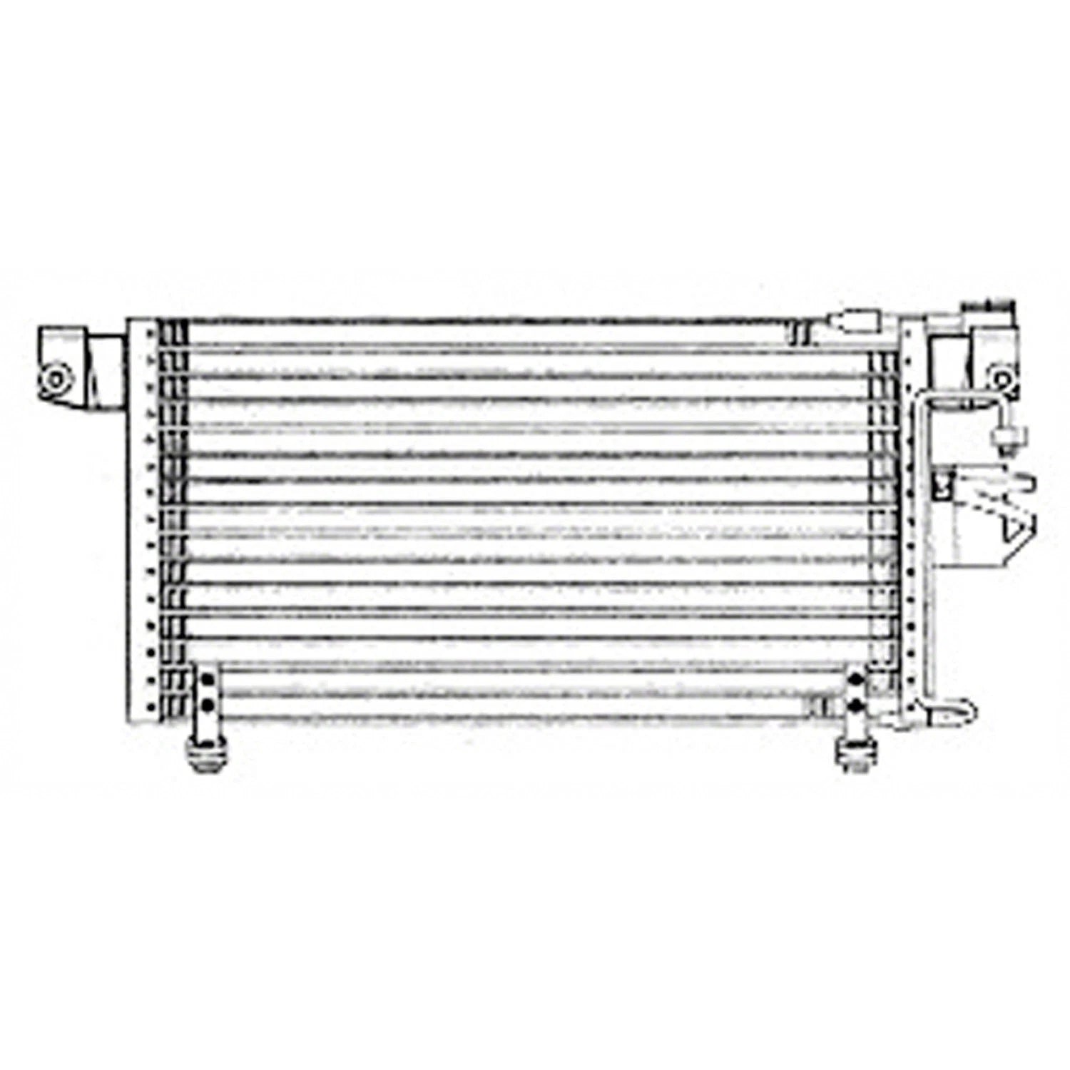 Replacement A/C Condenser Repair Part For 1998-2001 Honda Passport