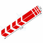Racing Red Reflective Arrow Stripe Pattern Stickers for BMW Motorcycle (2010-2020)