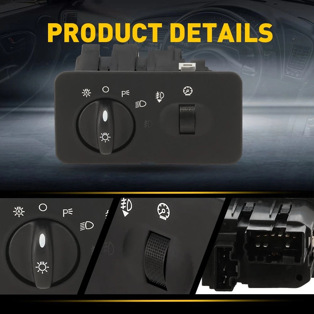 Headlight Switch for Ford F-250 F-350 F-450 F-550 Super Duty (2002–2004) EXV