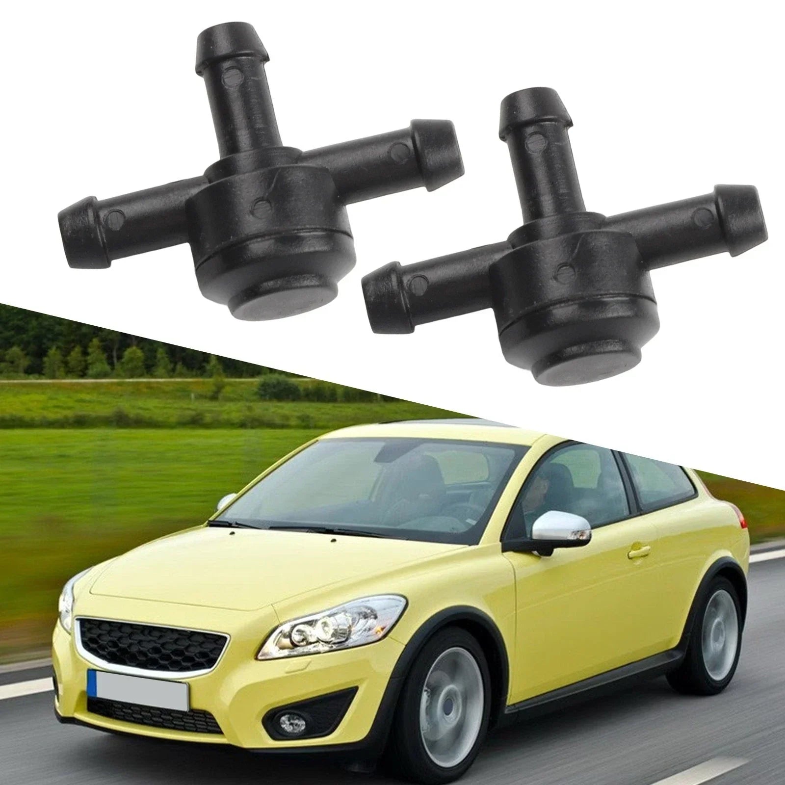 2 x Windscreen Washer Valve for C30, C70, S40, S60, S80, V50, V70, XC60