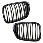 Gloss Black Front Bumper Kidney Grille for BMW 5 Series E39 (1996-2003)
