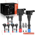 Set of 8 Ignition Coils & Iridium Spark Plugs for Honda Civic