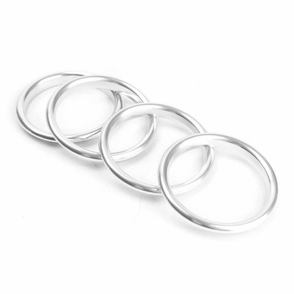 Interior Silver Air Vent Outlet Ring Cover Trim for Audi A3 (2013-2019)
