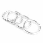 Interior Silver Air Vent Outlet Ring Cover Trim for Audi A3 (2013-2019)