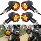 4Pcs LED Turn Signal Blinker Brake Lights for Motorcycle (USA)