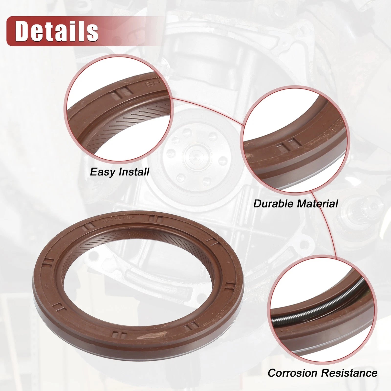 2pcs Engine Crankshaft Seal No. 90311-46001 for Lexus GS 300, IS 300 (1998–2005)