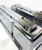 Rocket Finned Aluminum Valve Covers Tall Show Quality for Chevy SBC (1958–1986)
