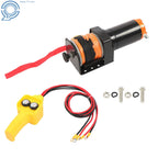 Electric Winch Motor with Synthetic Rope for Trailer Boat (12VDC, 2000lbs)