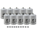 Set of 10 Wix 33472 Fuel Water Separator Filters for Heavy Duty Vehicles