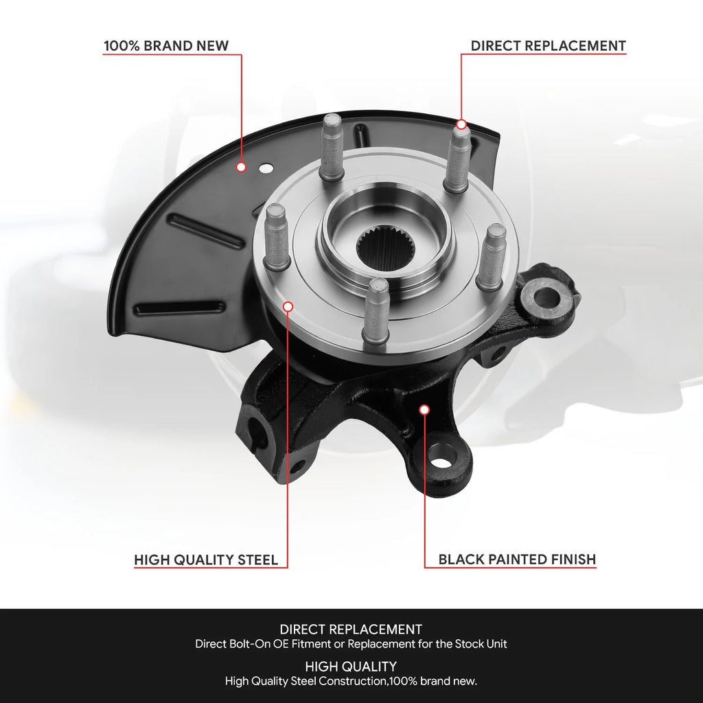 Front Right Loaded Wheel Bearing Knuckle for Ford Escape 2001–2012